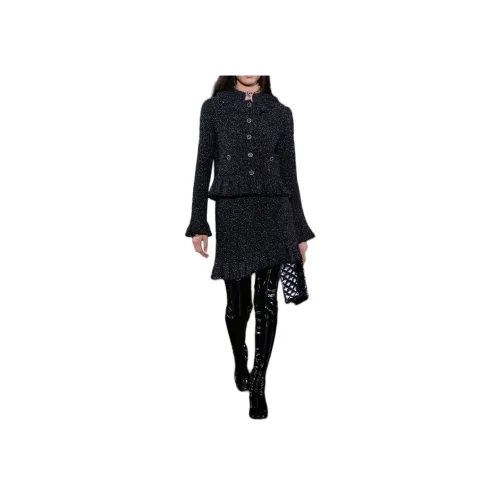 CHANEL Черные Женские Повседневные Короткие Юбки