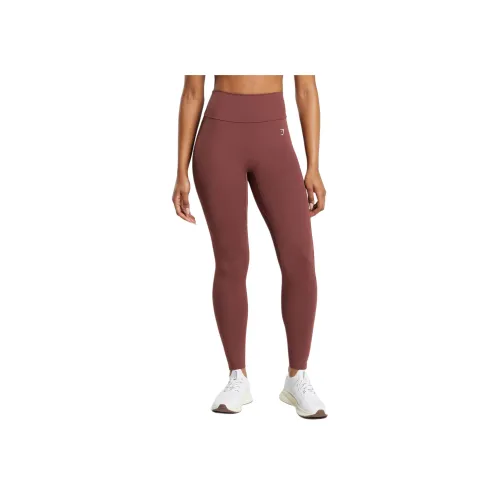 GYMSHARK Бургундские Женские Спортивные Брюки