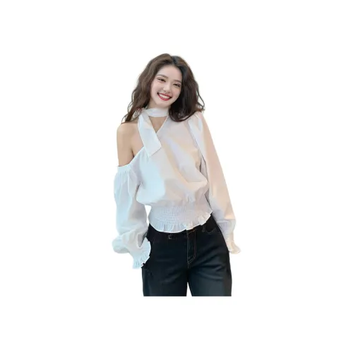 Wbwq Белые Женские Рубашки