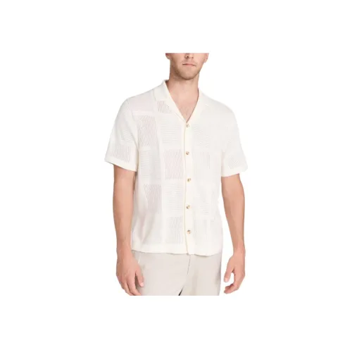 VINCE Кремовые Мужские Рубашки