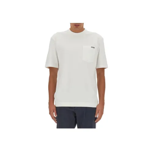 Ermenegildo Zegna Белые Мужские T-рубашки