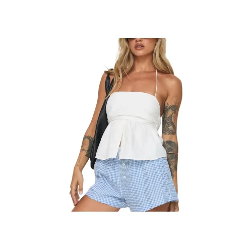 PRINCESS POLLY AVELITH Топ Топ на бретелях Женский Белый Белый