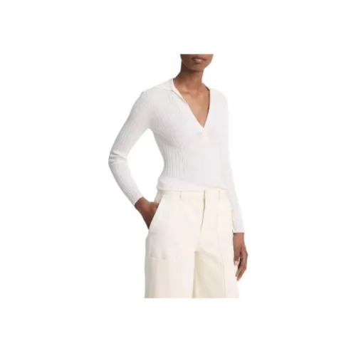 VINCE Белый Женский Трикотаж