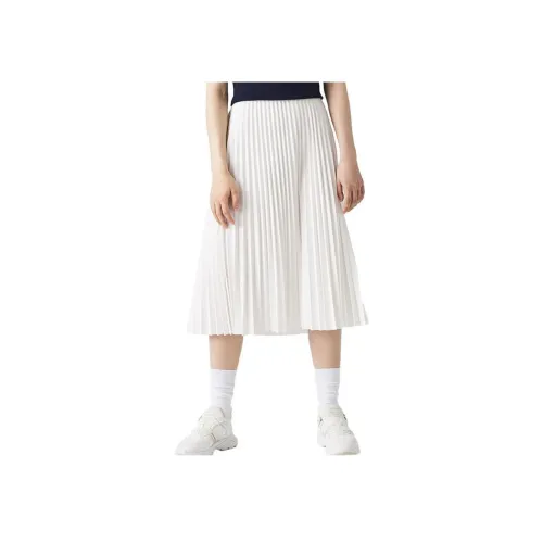 LACOSTE Белая Женская Повседневная Длинная Юбка