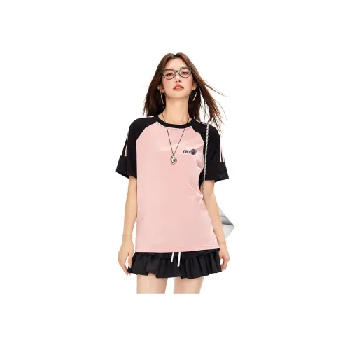 CHOCOOLATE T Рубашка Женская PKX Черный Розовый