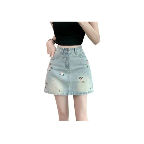 Garbege Джинсовые короткие юбки Женские