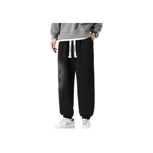 FUNST Мужские повседневные штаны черного цвета