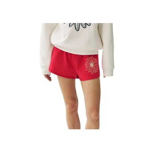 MARDI MERCREDI Red Cream Женские Повседневные шорты