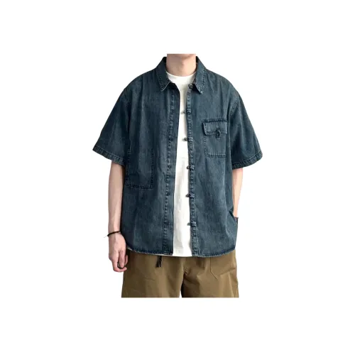 GANGZAI Короткий рукав рубашка унисекс