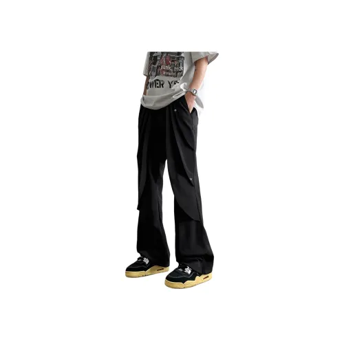 PEA Черные Унисекс Повседневные Брюки