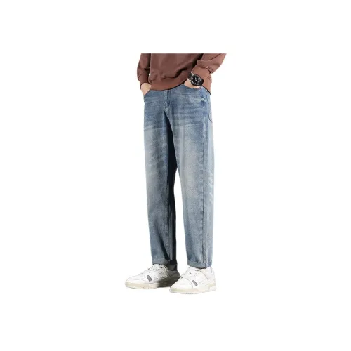 Tonlion Винтажные синие мужские джинсы