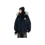 Темно-синий пуховый пиджак