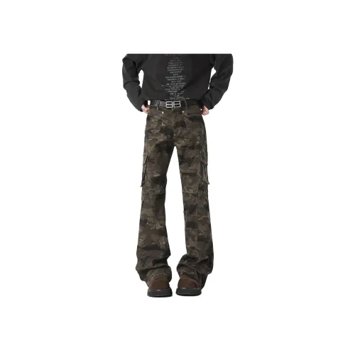 JIARONG Прямой крой Широкие брюки Джинсы Унисекс