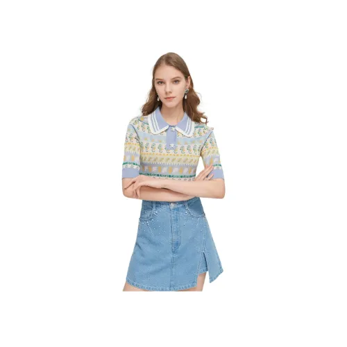 JORYAweekend Трикотаж Женский Синий Фиолетовый