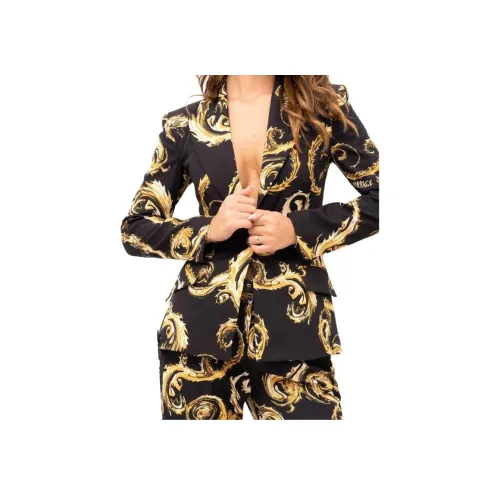 VERSACE Бизнес костюм пальто женское черное