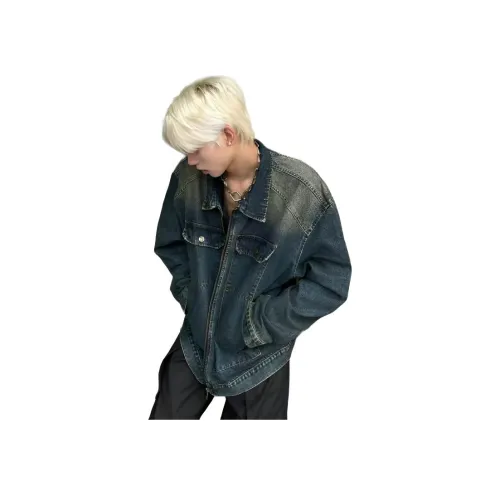 SAGP Синий Унисекс Джинсовые куртки