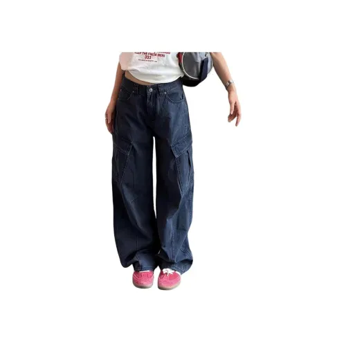 YEARNED Джинсы рабочего стиля с большим карманом женские