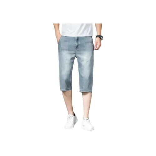 SLLAVIF Мужские джинсовые шорты