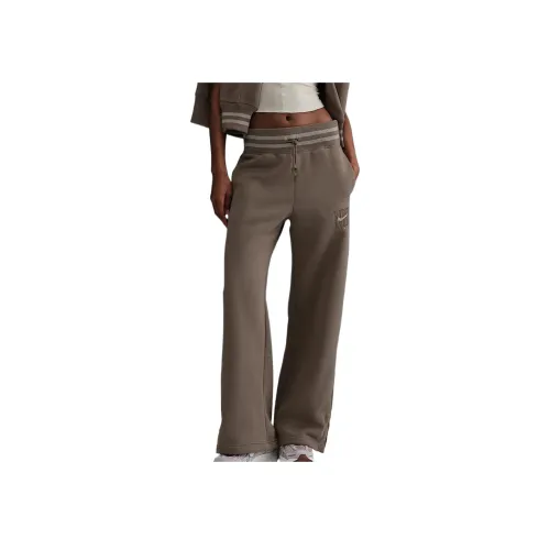 nike Sportswear Phoenix Fleece Повседневные брюки Женские Норковый мех Коричневый