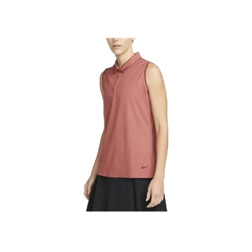 NIKE Ржаво-красные Женские Поло