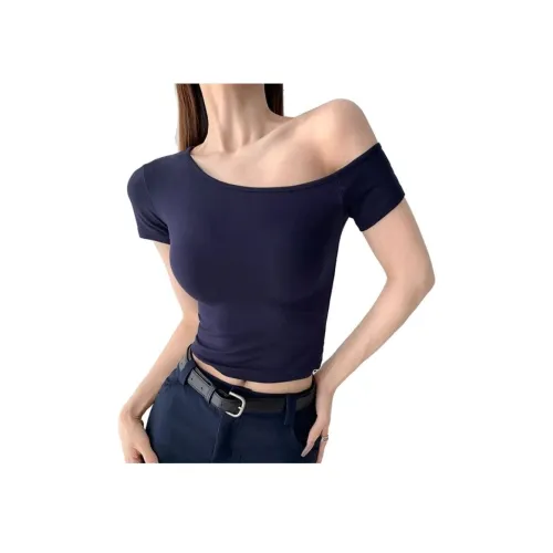 Aimilian Темно-синие Женские Футболки