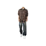 Двухкомпонентный комплект (Кофейная рубашка + Ностальгические джинсы)
