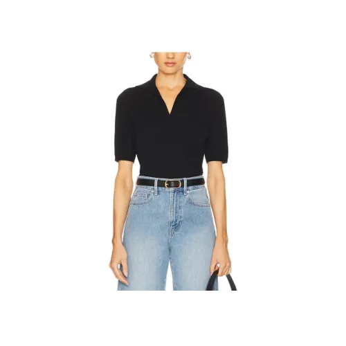 VINCE Черное Женское Поло