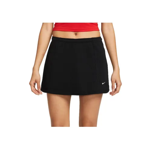 Nike Sportswear Swoosh Повседневные короткие юбки Женские Черный