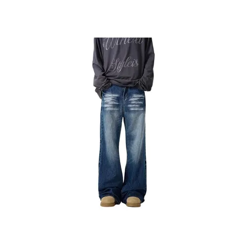 Clog Heel Синий Унисекс Джинсы