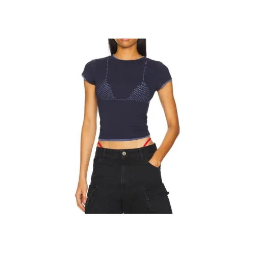 Jaded London Морской синий Женские T-рубашки