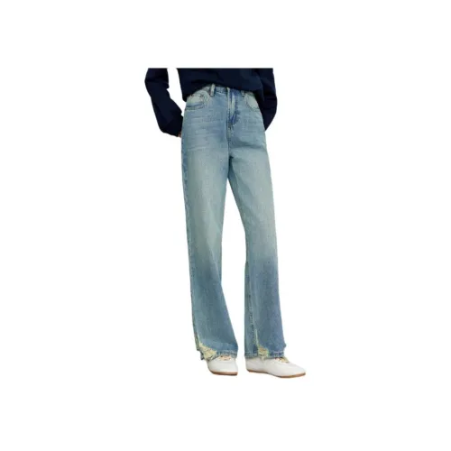 JOY SPEAKER Светло-синие Женские Джинсы