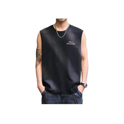 GELANLU Летний топ без рукавов свободный крой унисекс