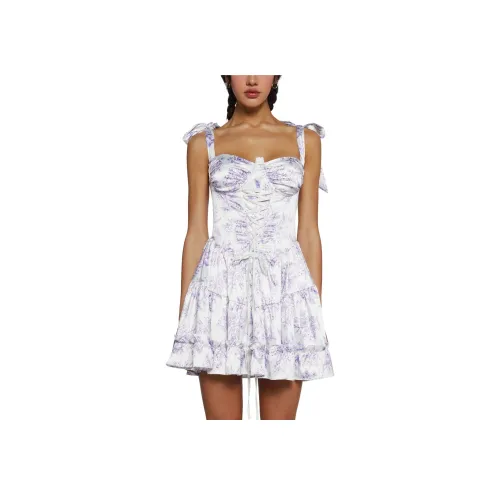 Dolls Kill Sugar Thrillz Holding Корт Мини Платье Slip Платье Женские Лаванда Лаванда