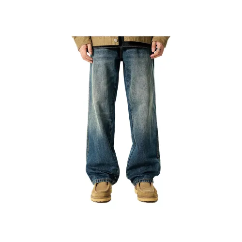 GTRG Темно-синие унисекс джинсы