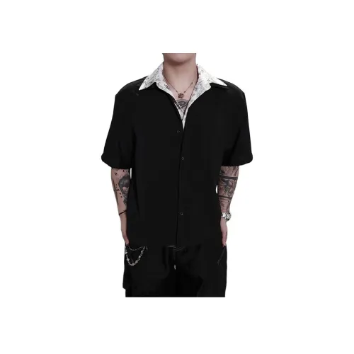 TUOFEI Черная унисекс рубашка