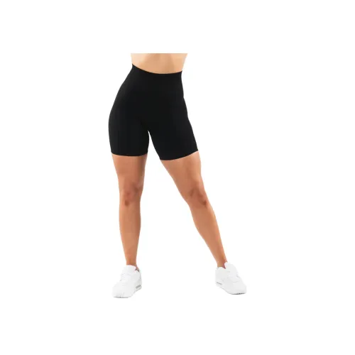 ALPHALETE Черные/Черные Женские Спортивные Шорты