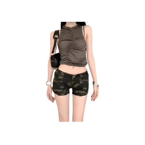 YICHEN Камуфляж Женские Джинсовые Шорты