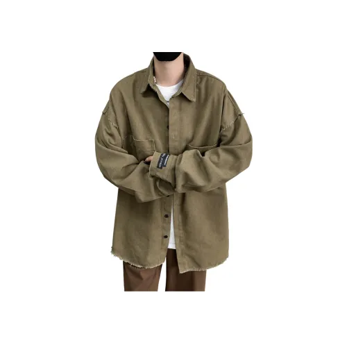 ZUOFEILI Зеленый Унисекс Рубашки