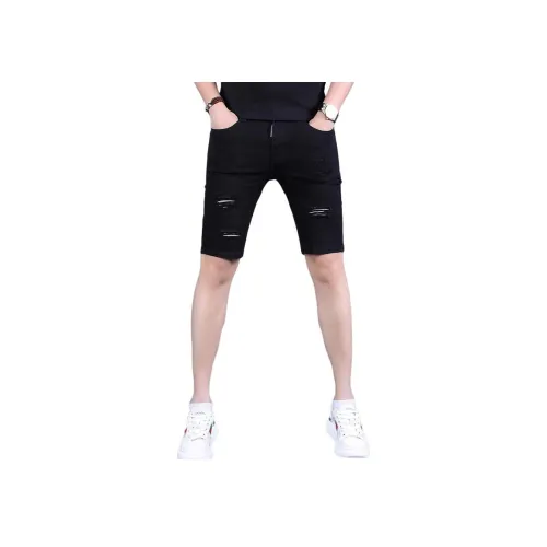 JIKENDI Джинсовые шорты Мужские Черные