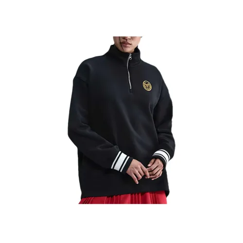 Nike Черный/Белый/Лазерный Оранжевый Женские Свитшоты