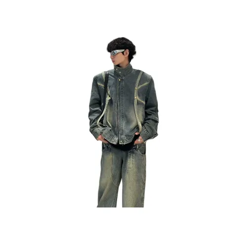 TAOKK Синий Унисекс Джинсовые куртки