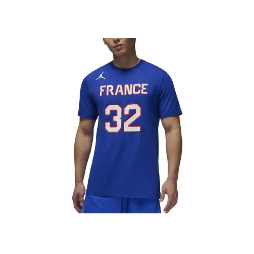 Nike Victor Wembanyama France Баскетбол Джерси Мужской Синий