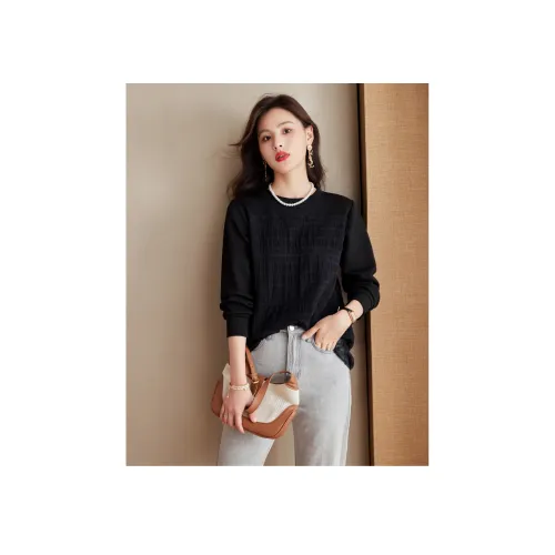 Like The Age Of Water Толстовка Женская Черная