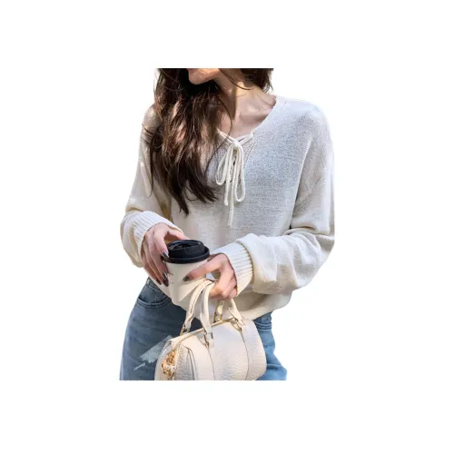 NANING9 Экрю Женская Трикотажная Одежда