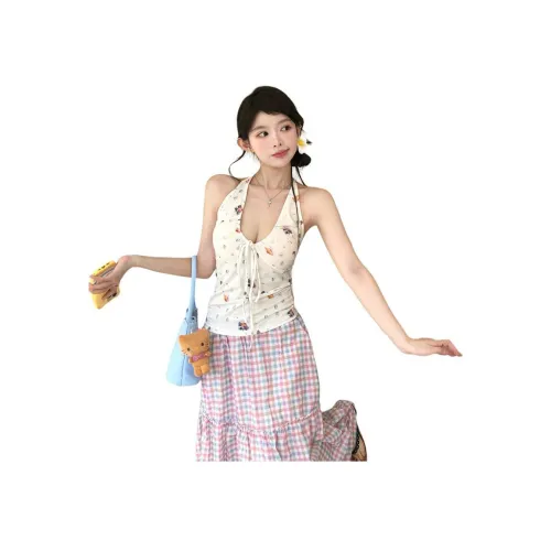 Garbege Белая Майка Женские Майки