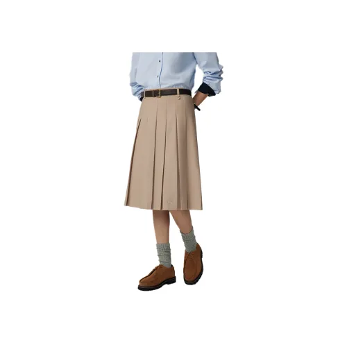 Teenie Weenie Повседневный Длинный Юбка Женские Хаки