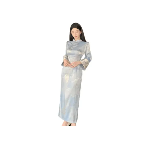 Mu Xiao Xin Длинный рукав Платье Женское