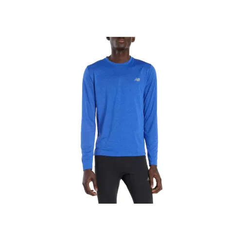 New Balance Blue Men's T-Shirts New Balance Синие Мужские Футболки
