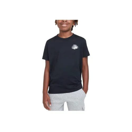 nike T-рубашка SwooshSportswear Черный Металл Золотой Детский