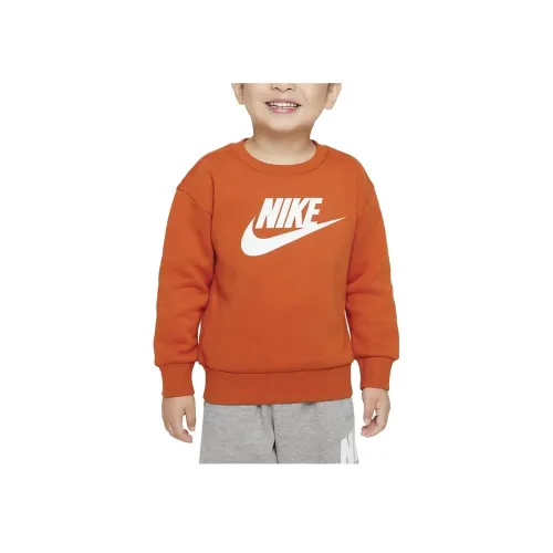 NIKE Оранжевый цвет костер Детский свитшот